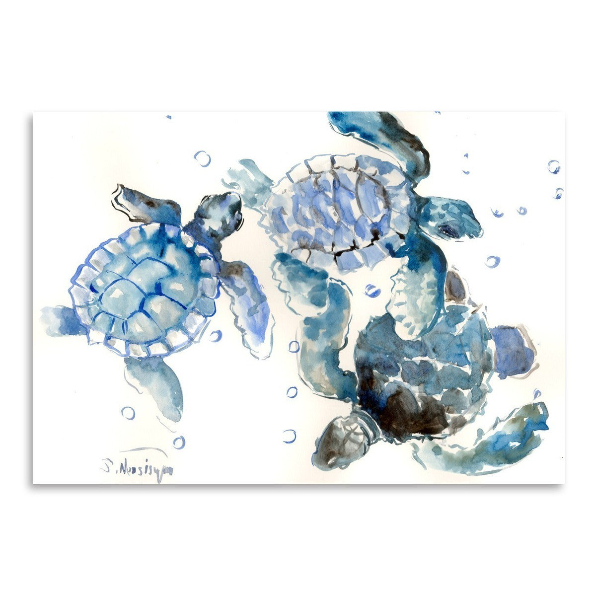 Sea Turtles Canvas Print & Reviews Joss & Main