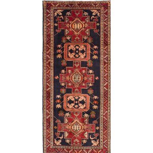 One-of-a-Kind Bilboroughs Hand-Knotted Blue/Red Area Rug