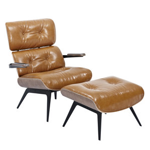 Eama Lounge Chair with Ottoman by NyeK..