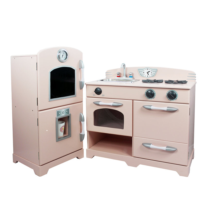 Wooden Play Kitchen teamson kids 2 piece wooden play kitchen set & reviews | wayfair Wooden Play Kitchen teamson kids 2 piece wooden play kitchen set & reviews | wayfair