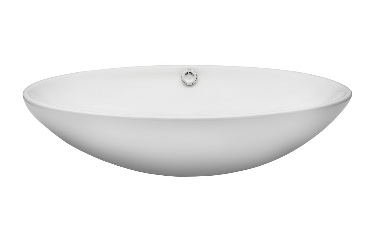ceramic oval vessel bathroom sink