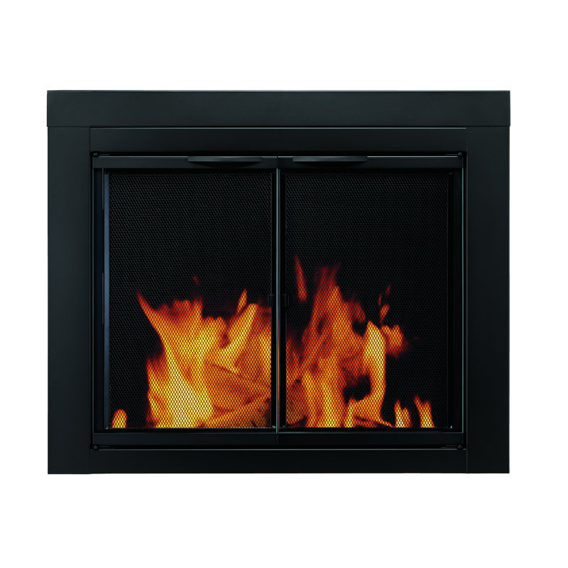 Pleasant Hearth Alpine Cabinet Style Steel Fireplace Doors Reviews Alpine Cabinet Style Steel Fireplace Doors