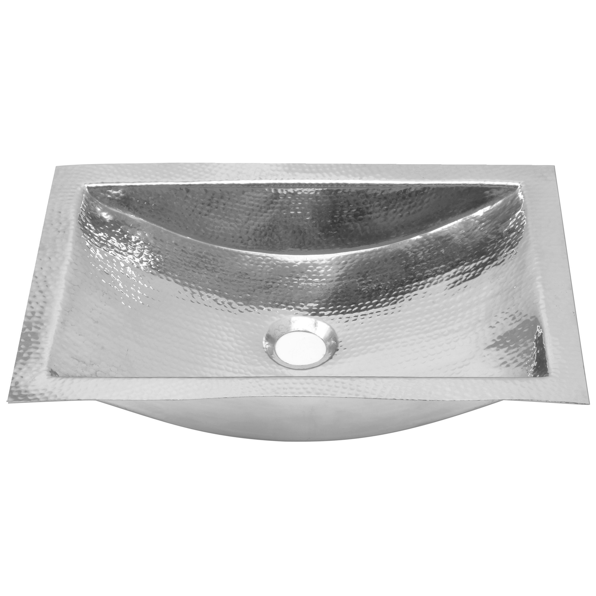 Nantucket Sinks Hand Hammered Stainless Steel Rectangular Undermount Wfbwc061620181 Hand Hammered Stainless Steel Rectangular Undermount Bathroom Sink