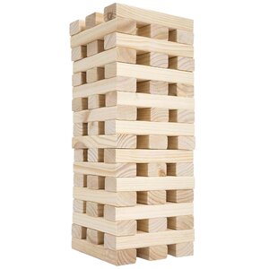 Large Wooden Tumbling Tower