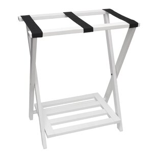 Right Height Luggage Rack with Shoe Shelf