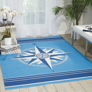 Sun nu2019 Shade Blue Indoor/Outdoor Area Rug