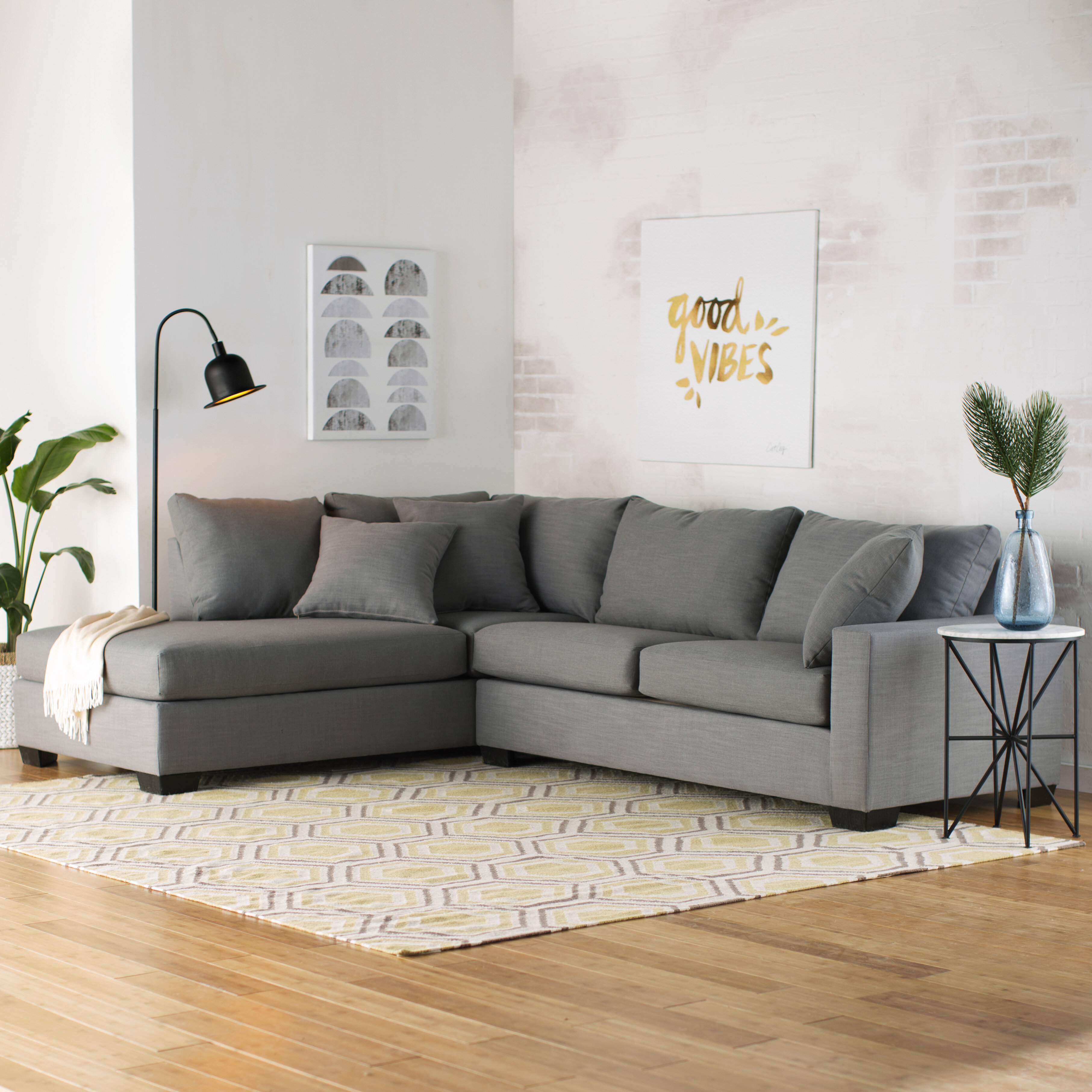 Mercury Row Loukianos Sectional Reviews Wayfair