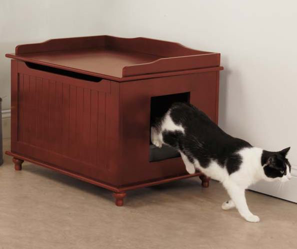 Meow Town Litter Box Enclosure Reviews Wayfair Ca