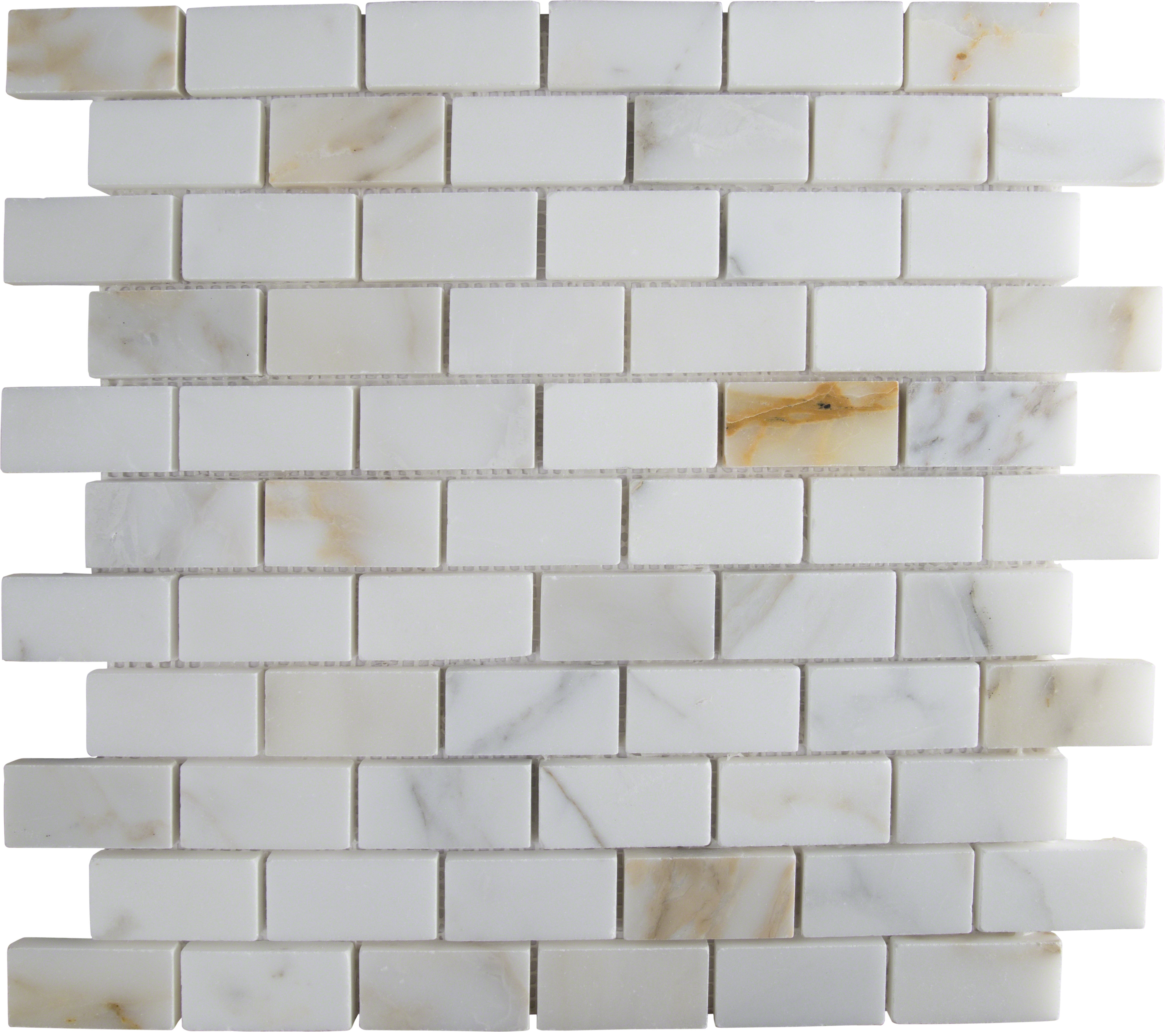 Msi Calacatta Gold Mounted 1 X 2 Marble Mosaic Tile In White Msi Calacatta Gold Mounted 1 X 2 Marble Mosaic Tile In White Reviews Wayfair