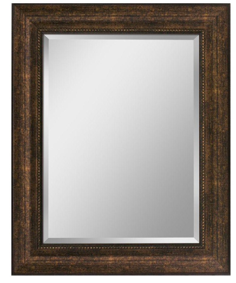 Gracie Oaks Copper Beaded Accent Wall Mirror Reviews Wayfair