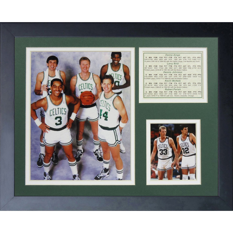 11 x 14-Inch Legends Never Die Larry Bird Boston Celtics Framed Photo Collage