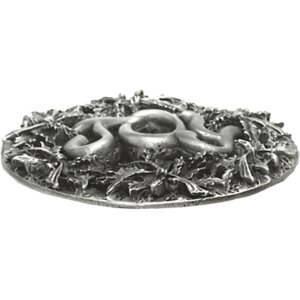Joy and Holly Pewter Jar Candle Holder Top
