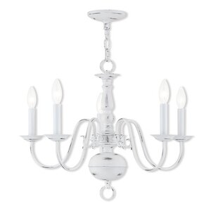 Allensby 5-Light Contemporary Metal Candle-Style Chandelier