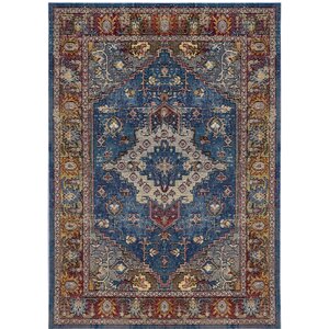 Raabe Blue/Rose Area Rug