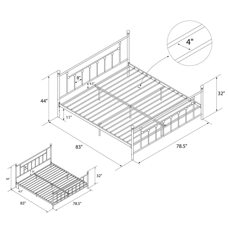 August Grove Lyster Platform Bed & Reviews Wayfair