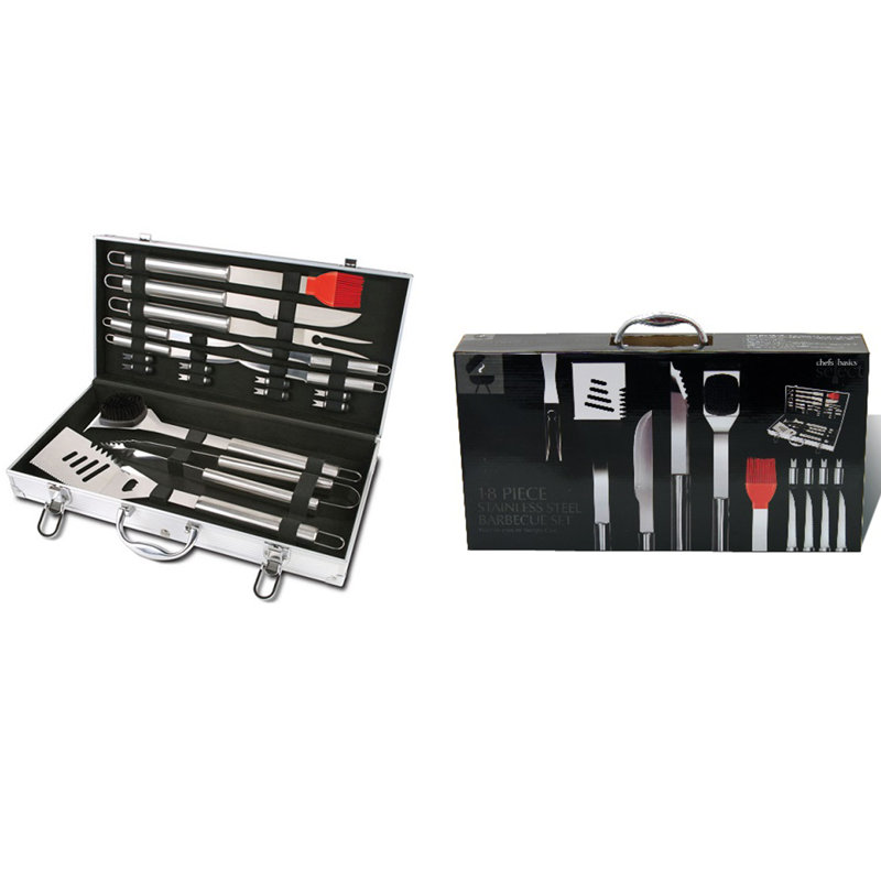 Style Asia 18 Piece Stainless Steel Bbq Grilling Tool Set Reviews 18 Piece Stainless Steel Bbq Grilling Tool Set