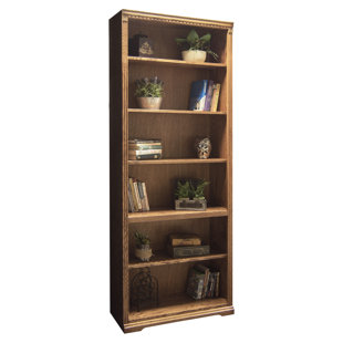 Solid Oak Bookcase Wayfair Scottsdale Oak Standard Bookcase