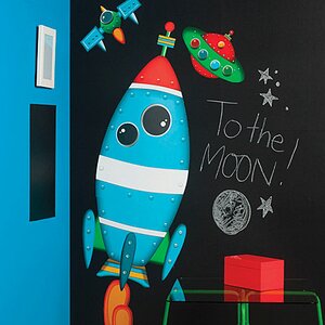 Rocket Ship Wall Decal