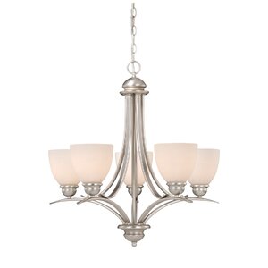 Bourbon Modern 5-Light Shaded Chandelier