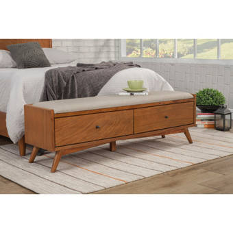 Harriet Bee Brinckerhoff Wood Storage Bench Wayfair