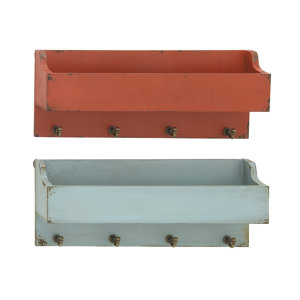 Metal Wall Mounted Coat Rack (Set of 2)