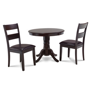 Cedarville 3 Piece Cappuccino Dining Set by Alco..