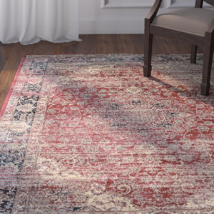 Larimore Red/Black Area Rug
