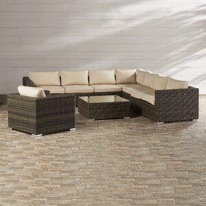Hanning 9 Piece  Group with Sunbrella Cushions