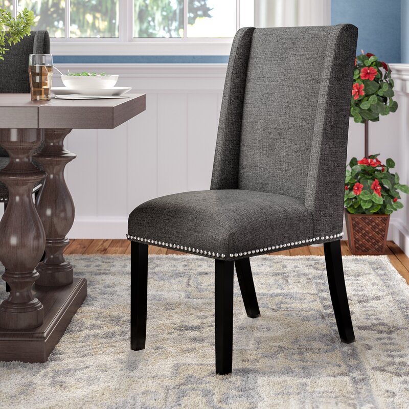 Florinda Wood Leg Upholstered Dining Chair & Reviews ...