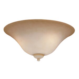 3-Light Bowl Glass Shade Ceiling Fan Light Kit