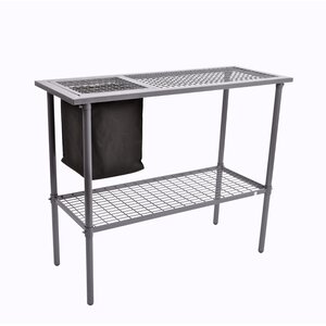 Garden Utility Bench with Wire Mesh Top