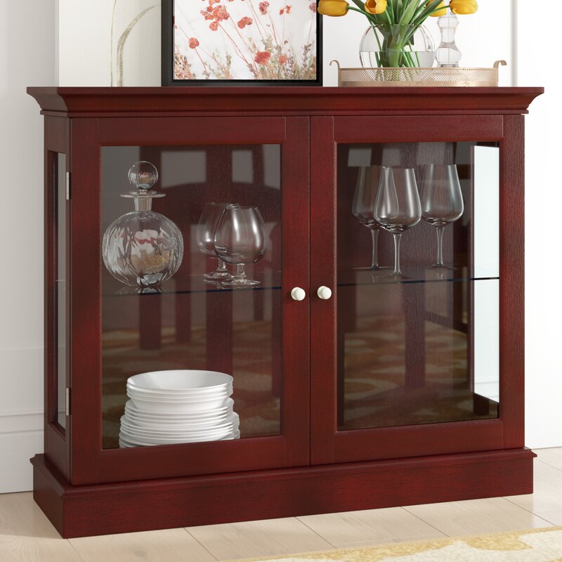 Charlton Home Granborough Floor Standing Curio Cabinet | Wayfair.ca