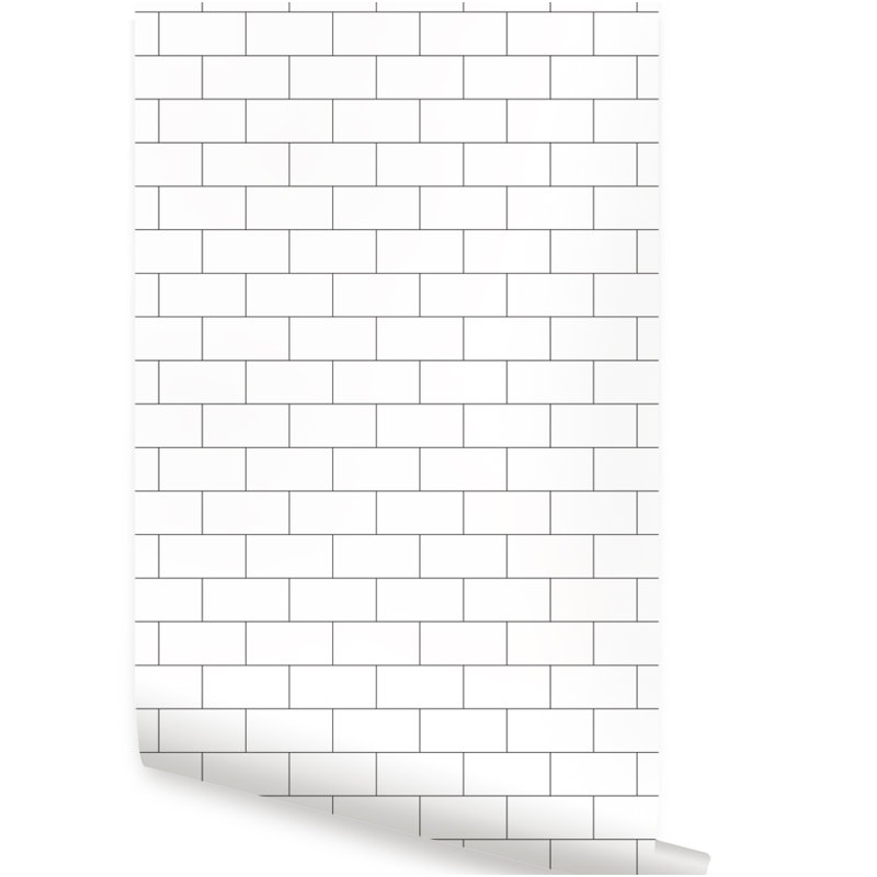 Ebern Designs Maverick 48 L X 24 W Brick And Stick Maverick 48 L X 24 W Brick And Stick Wallpaper Tile