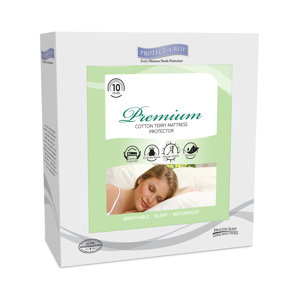 Premium Fitted Hypoallergenic Waterproof Mattress Protector by Protect-A-Bed