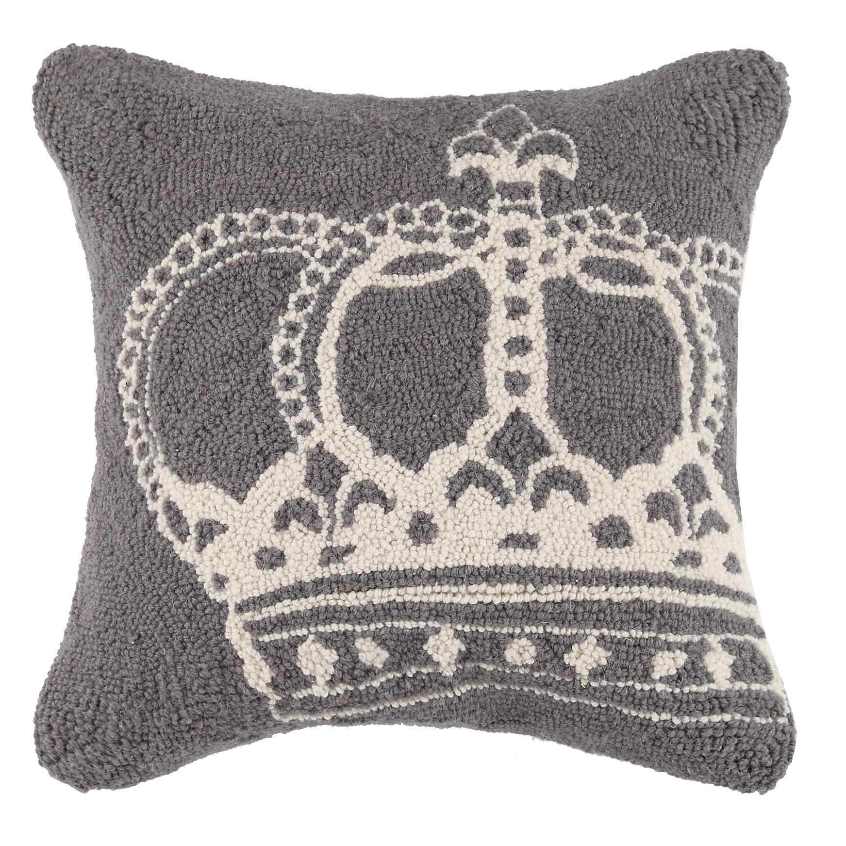 Peking Handicraft Queen Crown Wool Throw Pillow & Reviews Wayfair