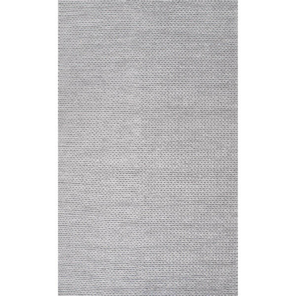 Makenzie Woolen Cable Hand Woven Light Gray Area Rug Reviews Makenzie Woolen Cable Hand Woven Light Gray Area Rug Reviews Joss Main