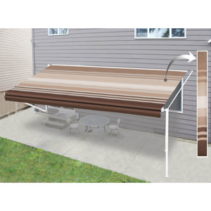 ALEKO 20 ft. x 8 ft. Retractable Patio Awning | Wayfair