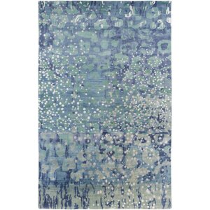 Eridani Hand-Knotted Sky Blue Area Rug