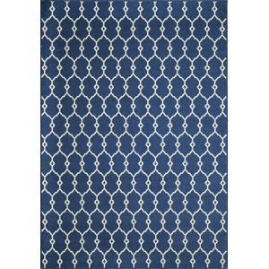 Halliday Ivory/Navy Indoor/Outdoor Area Rug