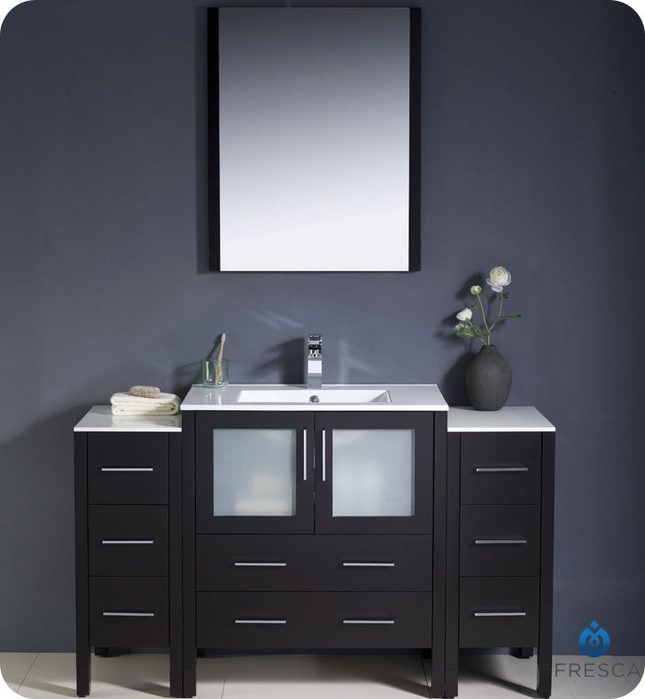 Fresca Torino 54 Single Bathroom Vanity Set With Mirror Reviews Torino 54 Single Bathroom Vanity Set With Mirror