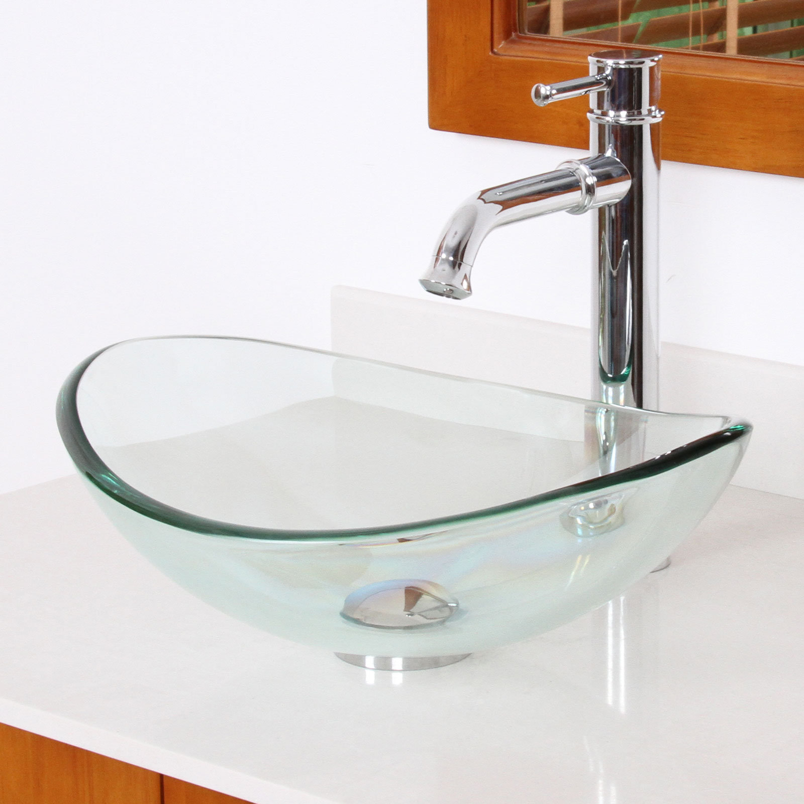 Glass bathroom sinks