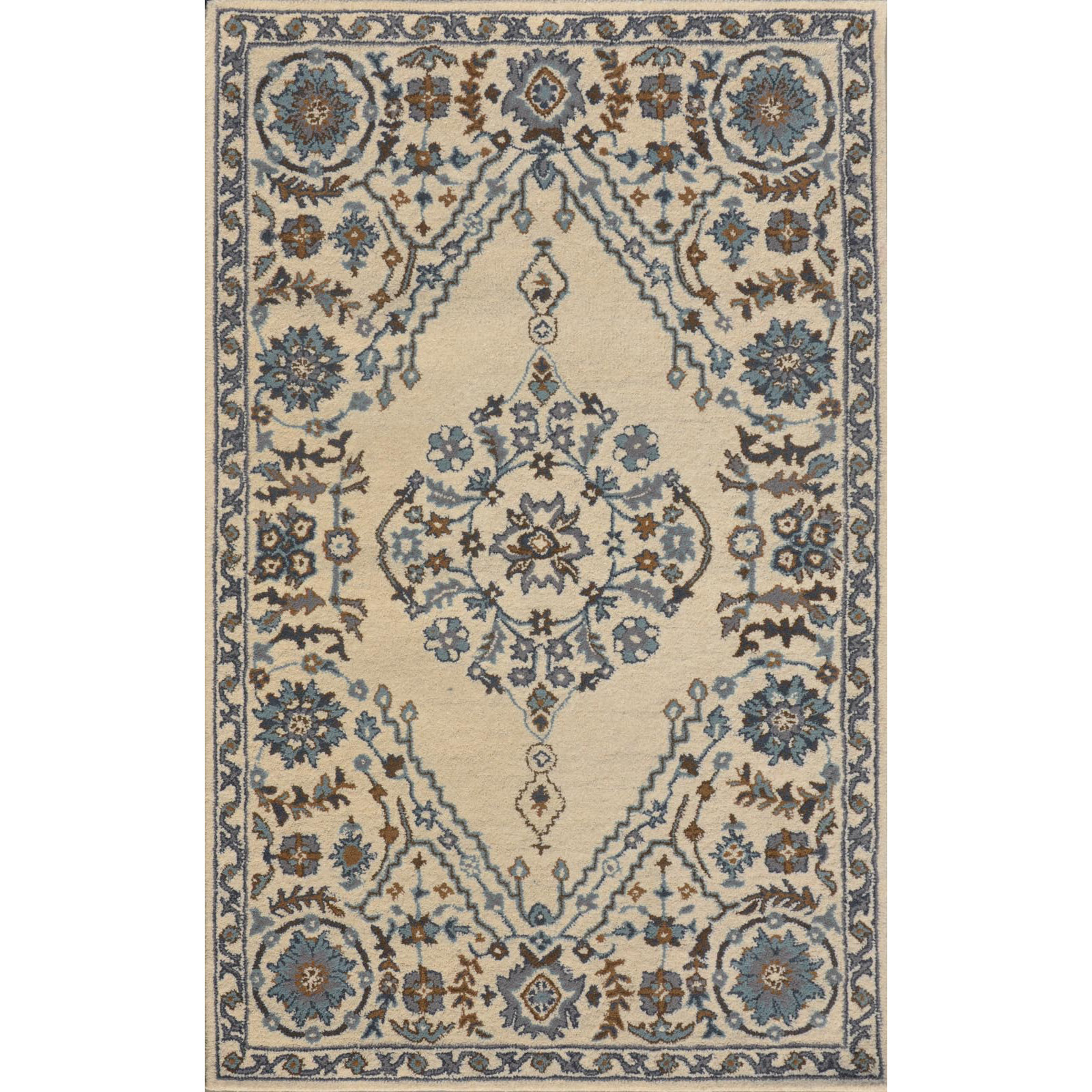 Dynamic Rugs Sapphire Ivory / Gray Oriental Area Rug Wayfair