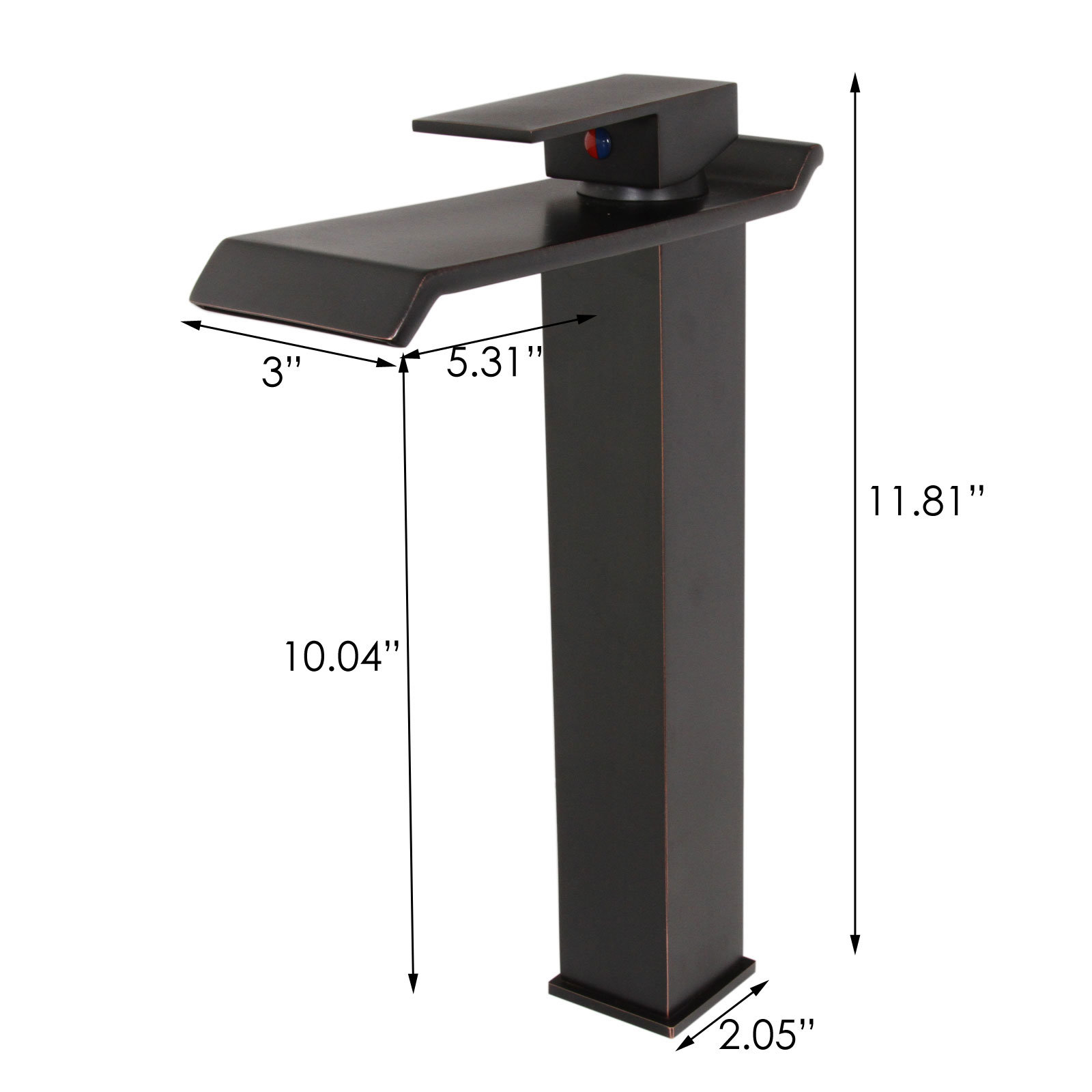 Elite Single Handle Bathroom Waterfall Faucet & Reviews Wayfair