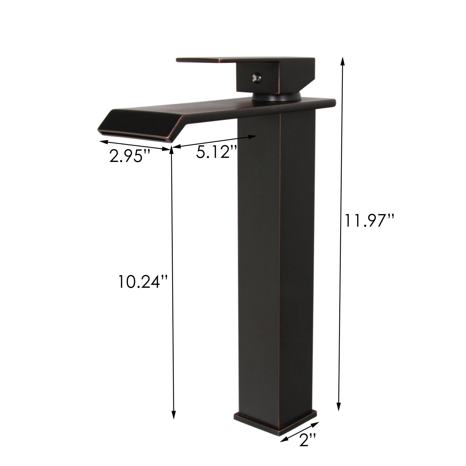 Elite Single Handle Bathroom Waterfall Faucet & Reviews Wayfair