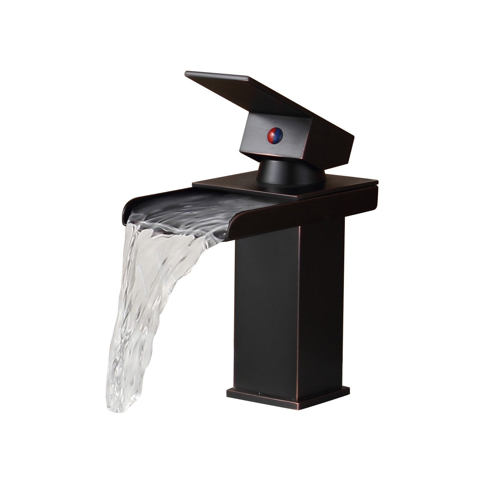 Elite Single Handle Bathroom Sink Waterfall Faucet & Reviews Wayfair