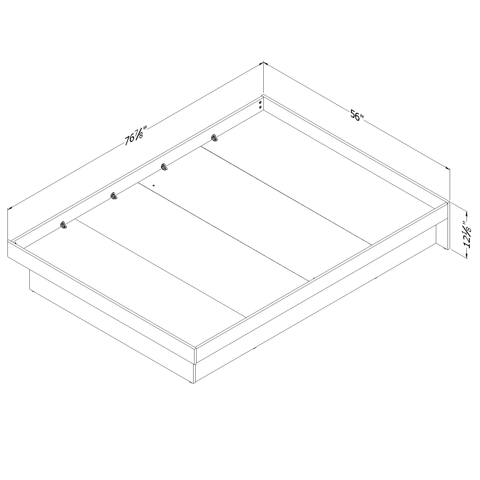South Shore Full/Double Platform Bed & Reviews Wayfair