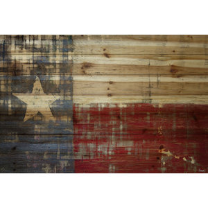 'Texas' by Parvez Taj Painting Print on Natural Pine Wood