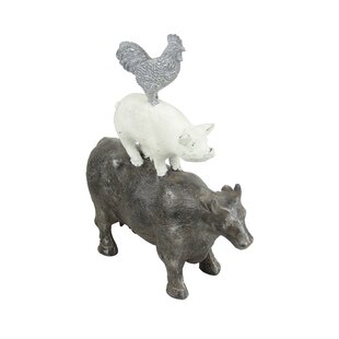 Cow Pig Chicken Statue | Wayfair