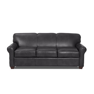 Charcoal Leather Sofa Wayfair Quickview