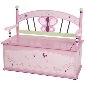 Sugar Plum Kids Bench with Storage Compartment by Levels of Discovery